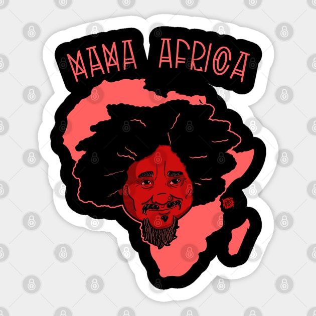 MAMA AFRICA Sticker by Vallegrito